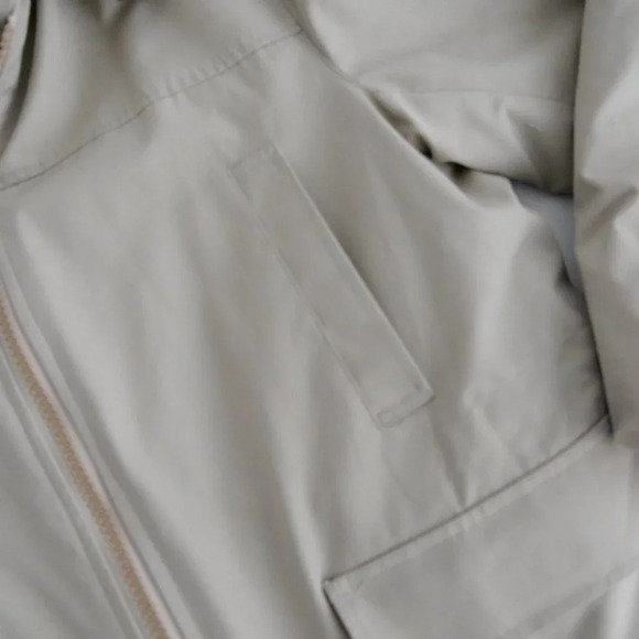 Vintage London Fog  Maincoats Tan Zip Up Puffer Winter Coat Size 42 - Picture 9 of 14